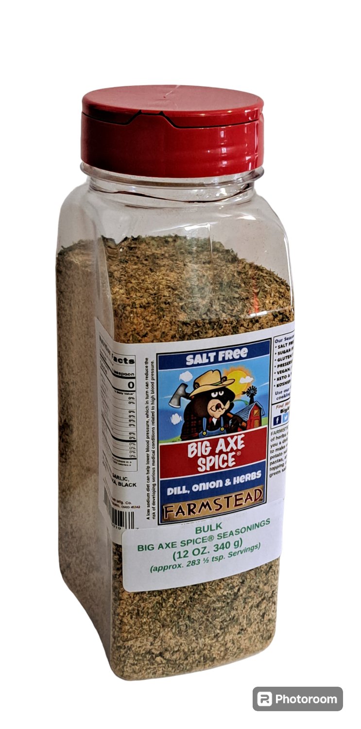Chef Size MILD Farmstead Dill, Onion, &amp; Herbs Salt-Free Seasoning 12 oz.