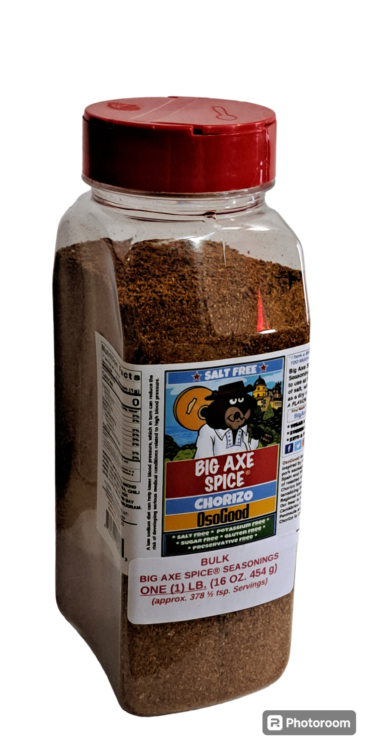Chef Size MILD OsoGood Chorizo Salt-Free Seasoning 16 oz.