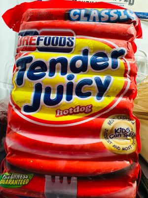 Classic Tender Juicy Hotdogs 1 Kg