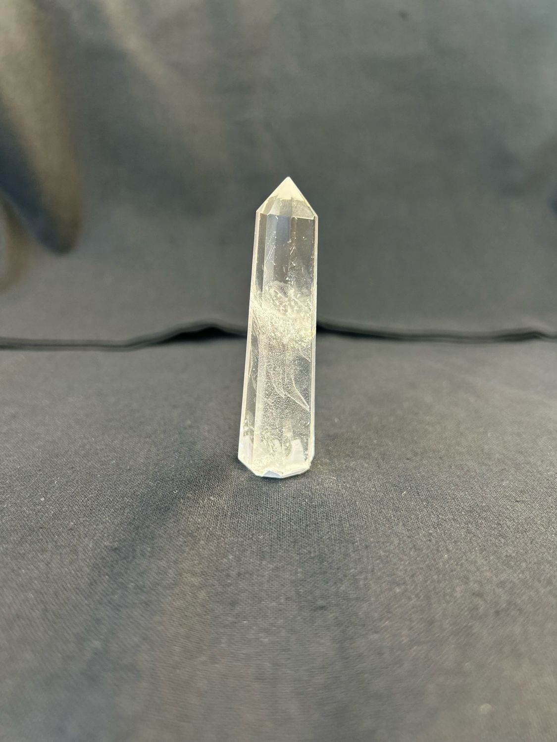 Clear Quartz Tower Approx 7cm Tall And 2cm Wide