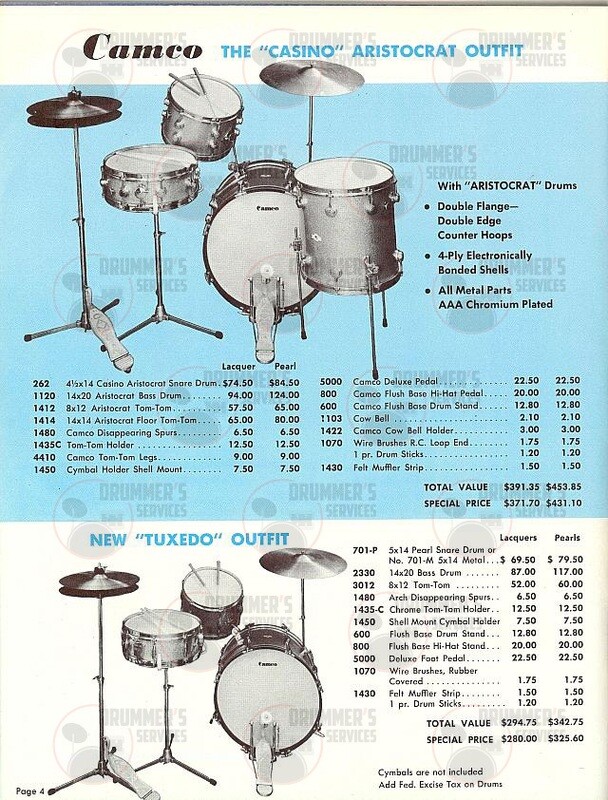 Camco Drum Catalog - 1962