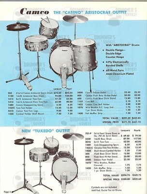 Camco Drum Catalog - 1962