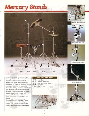 Tama Drum Catalog - 1980