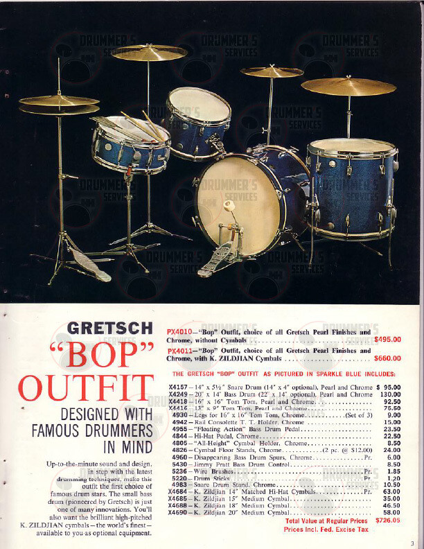 Gretsch Drum Catalog - 1961