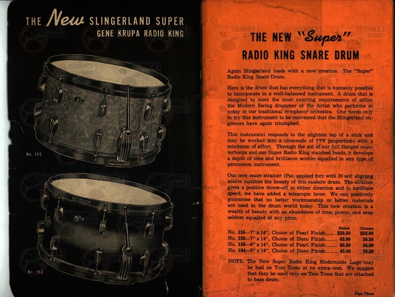 Slingerland Drum Catalog - 1940