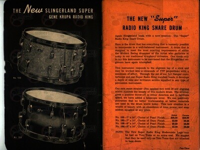 Slingerland Drum Catalog - 1940