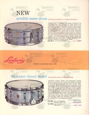Ludwig Drum Catalog - 1964