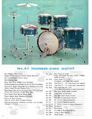 Pearl Drums Catalog - 1968
