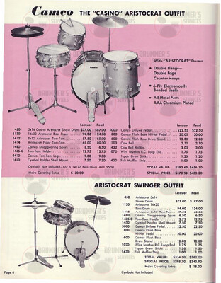 Camco Drum Catalog - 1965