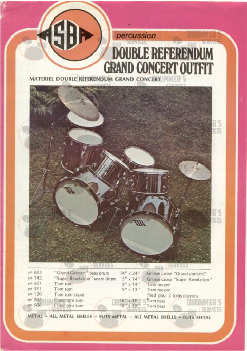 ASBA Drum Catalog - 1975