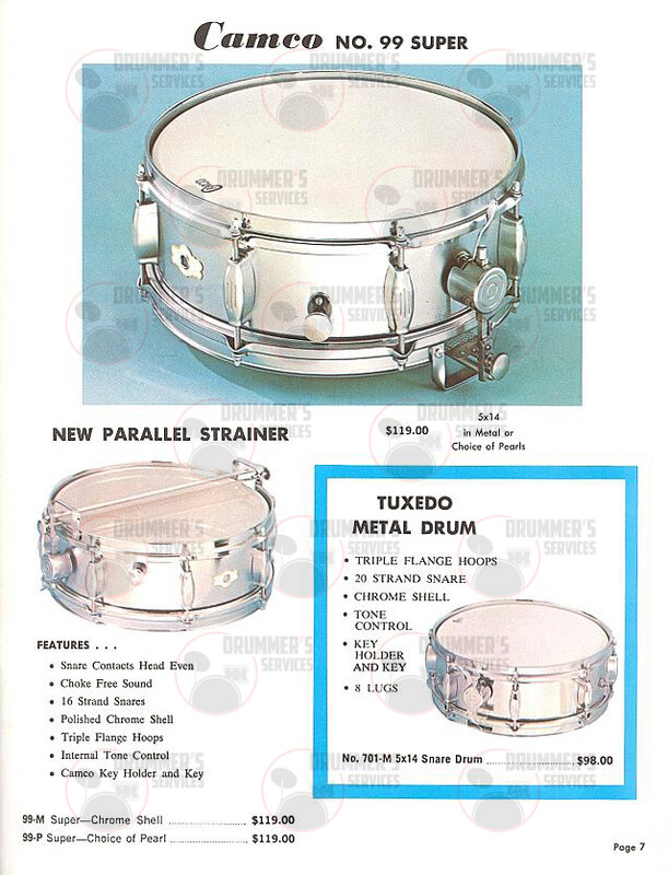 Camco Drum Catalog - 1967