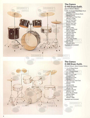 Camco Drum Catalog - 1970's (Los Angeles)