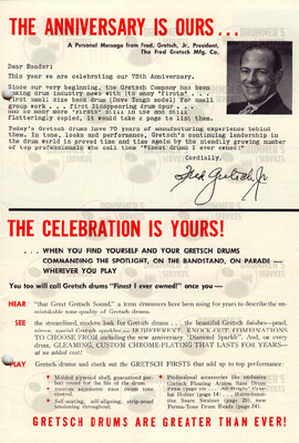 Gretsch Drum Catalog - 1958