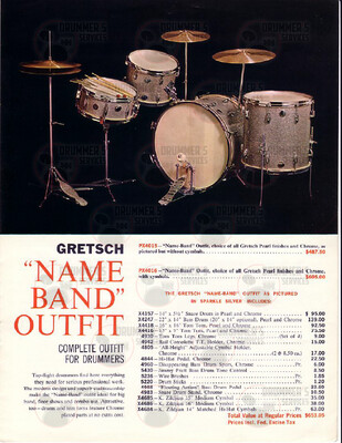 Gretsch Drum Catalog - 1961 (Supplemental)