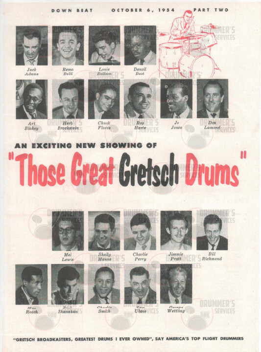 Gretsch Drum Catalog - 1954