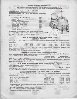 Gretsch Drum Catalog - 1948