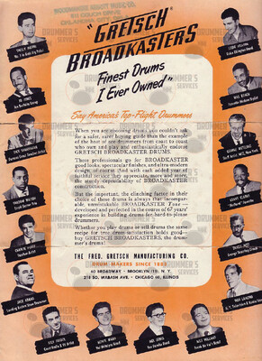 Gretsch Drum Catalog - 1950