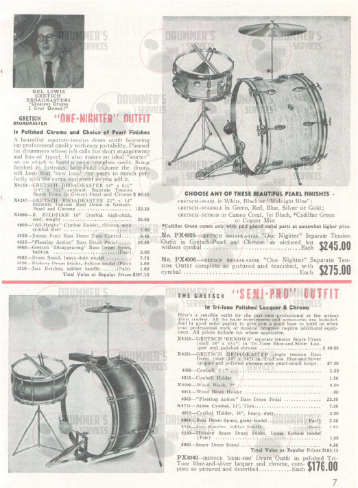 Gretsch Drum Catalog - 1954