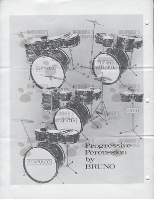 Bruno Drum Catalog on Paper (Unknown)