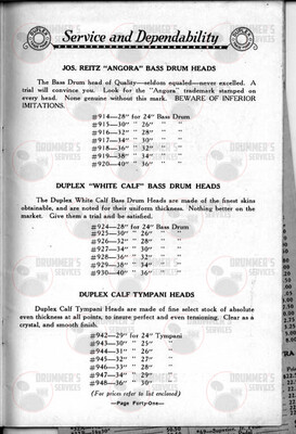 Duplex Drum Catalog (Unknown)