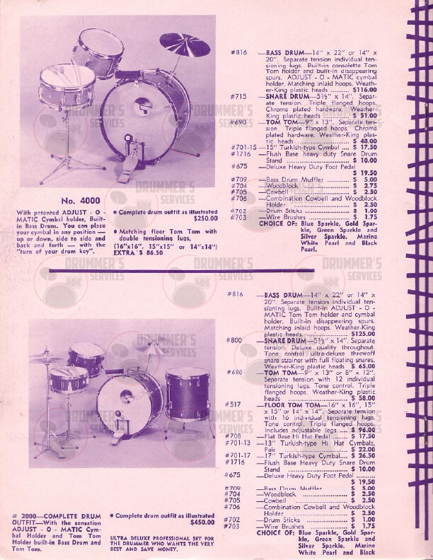 Kent Drum Catalog (Unknown)