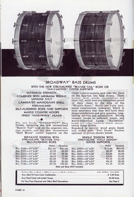 Leedy Drum Catalog - 1944