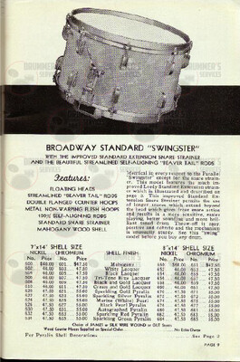 Leedy Drum Catalog - 1941