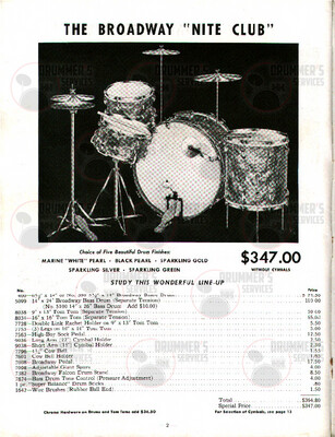 Leedy Drum Catalog - 1949