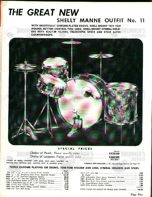 Leedy Drum Catalog - 1958