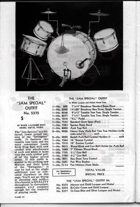 Leedy Drum Catalog - 1942