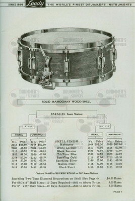 Leedy Drum Catalog - 1943