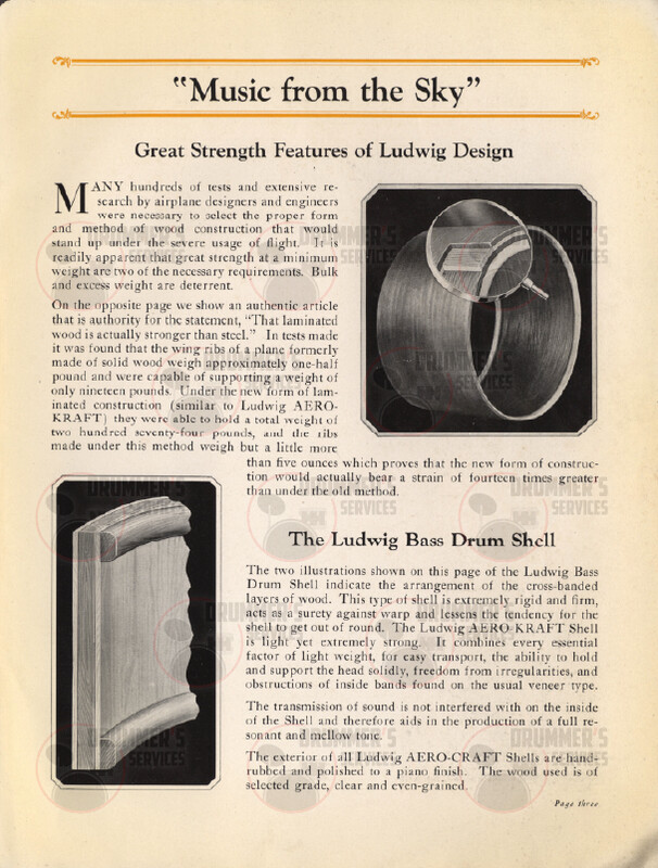 Ludwig Drum Catalog - 1924 (Aero Kraft)