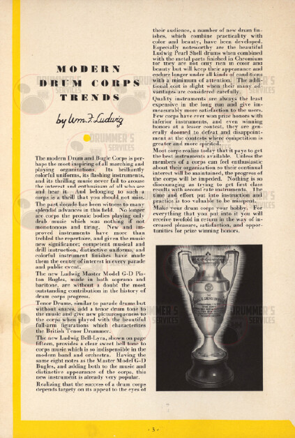 Ludwig Drum Catalog - 1932 (Drum Corps)
