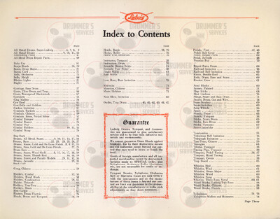 Ludwig Drum Catalog - 1927