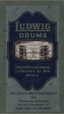 Ludwig Drum Catalog - 1922A