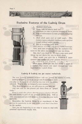 Ludwig Drum Catalog - 1922