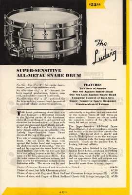 Ludwig Drum Catalog - 1932 (Mallet)