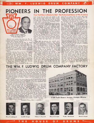 Ludwig (WFL) Drum Catalog - 1937 - WFL &quot;Orange&quot;