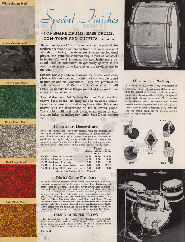 Ludwig Drum Catalog - 1940