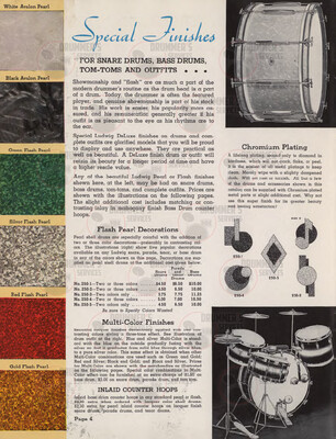 Ludwig Drum Catalog - 1940