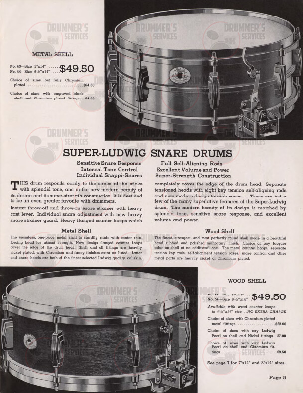 Ludwig Drum Catalog - 1940A
