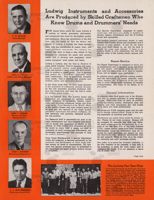 Ludwig Drum Catalog - 1938