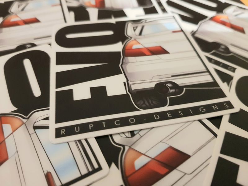 Mitsubishi Evo V Standard Sticker Square