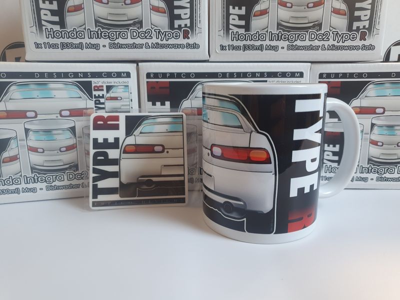 Honda Integra Dc2 Type R Mug & Sticker Box Set