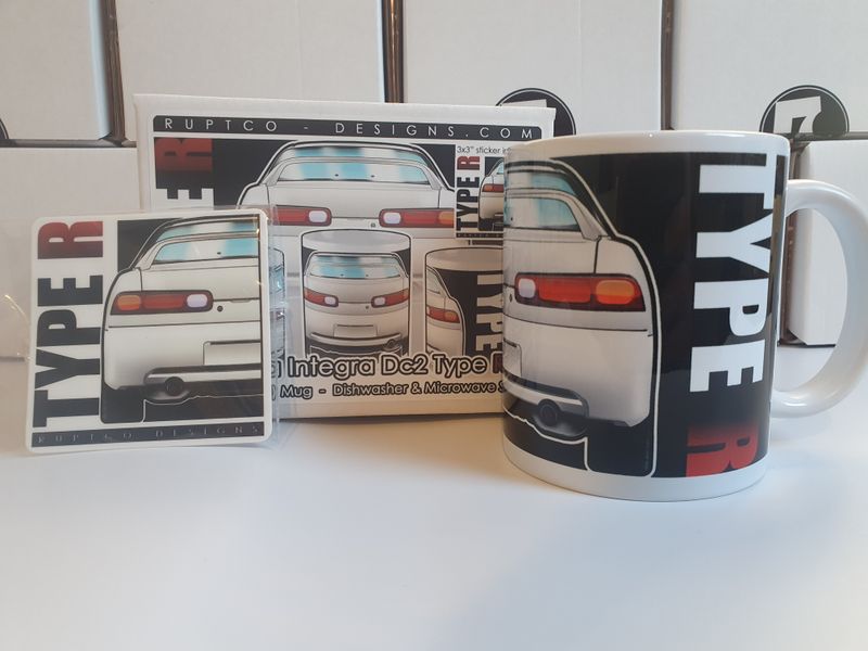 Honda Integra Dc2 Type R Mug & Sticker Box Set