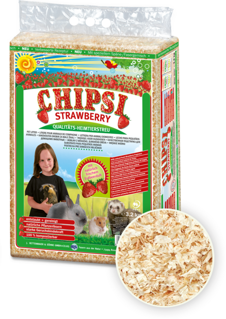 Chipsi Strawberry - duftet angenehm nach Erdbeere! 1kg (15L)