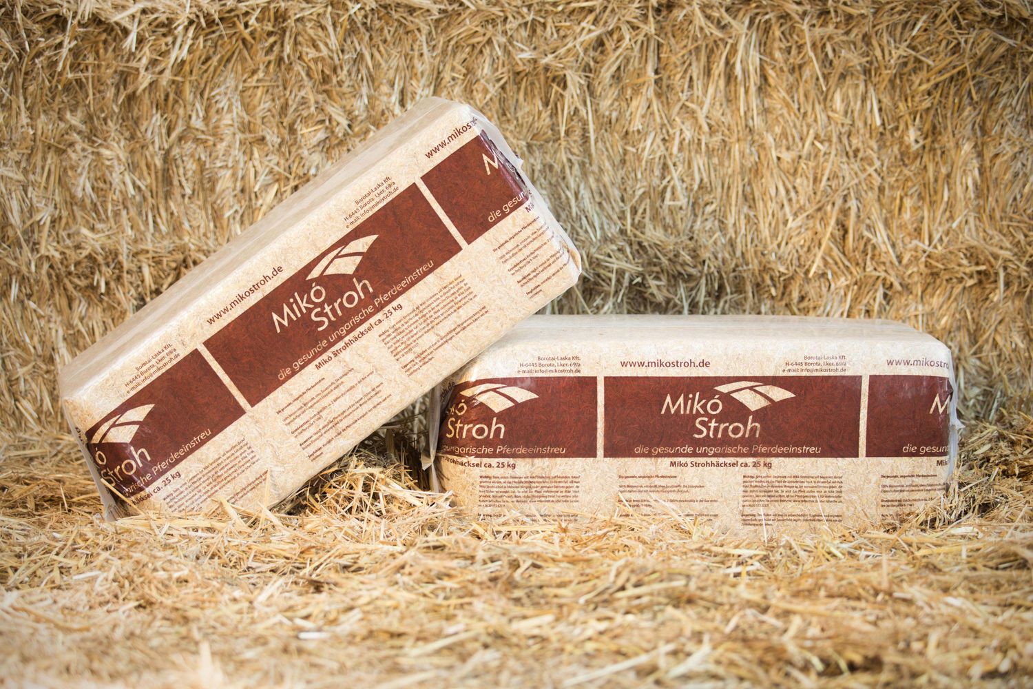 Miko-Stroh (Weizen) 25 kg pro Balle
