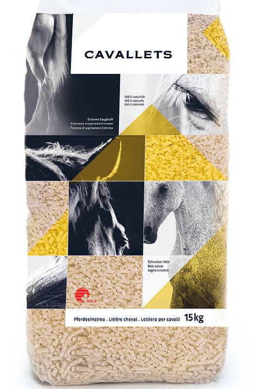Cavallets wood pellets 15 kg per bag