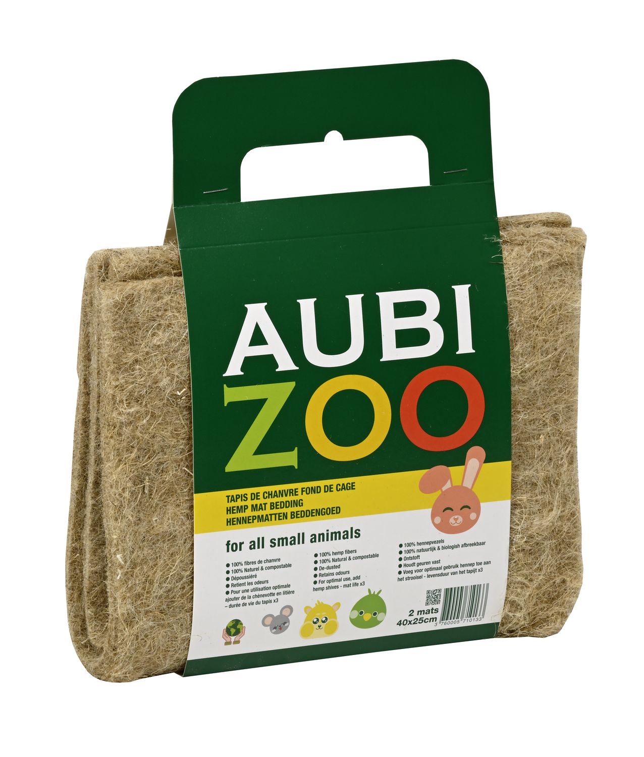 Hemp mat Aubizoo 40 x 25 cm 2 mats