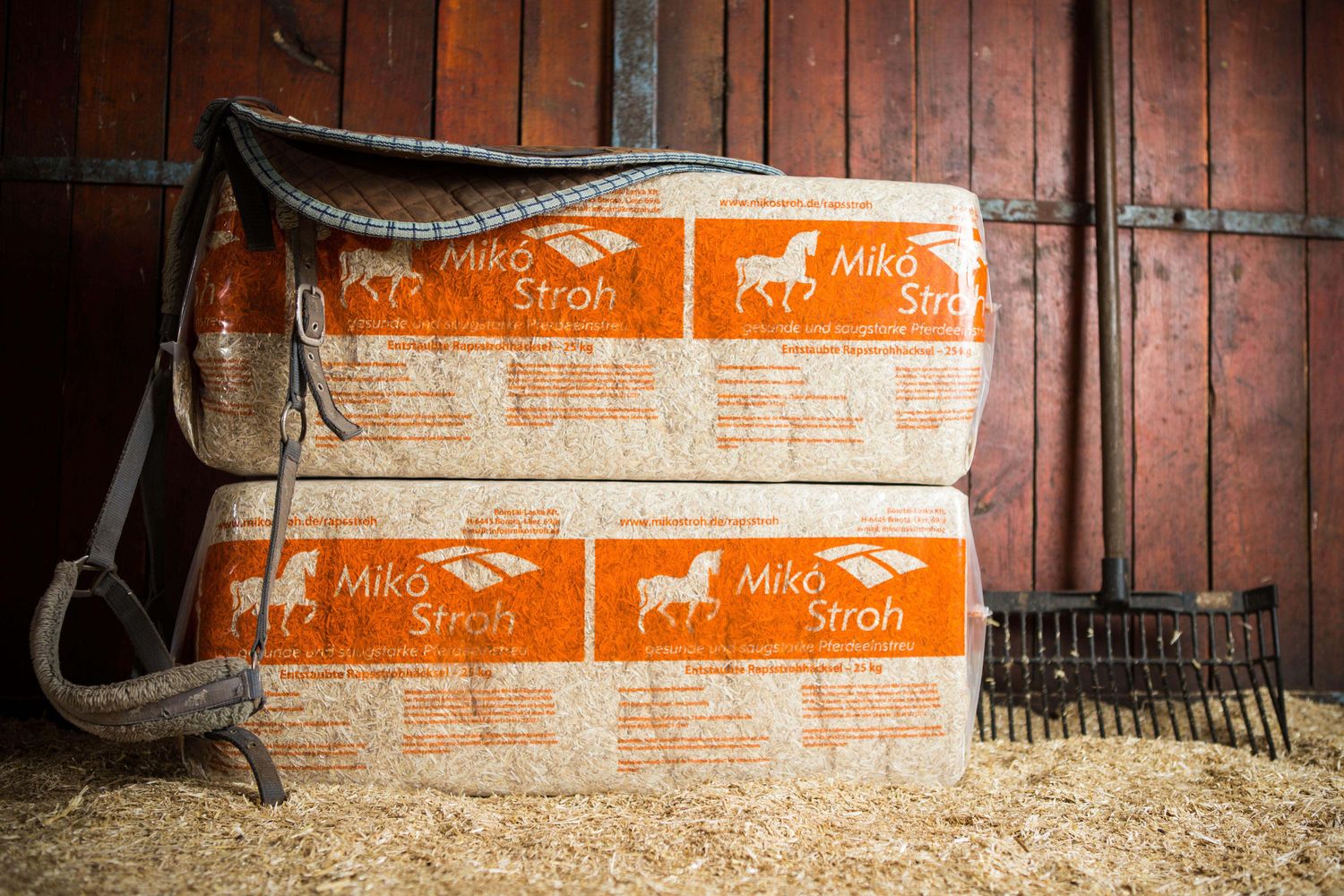 Miko-Stroh (Weizen) 25 kg pro Balle